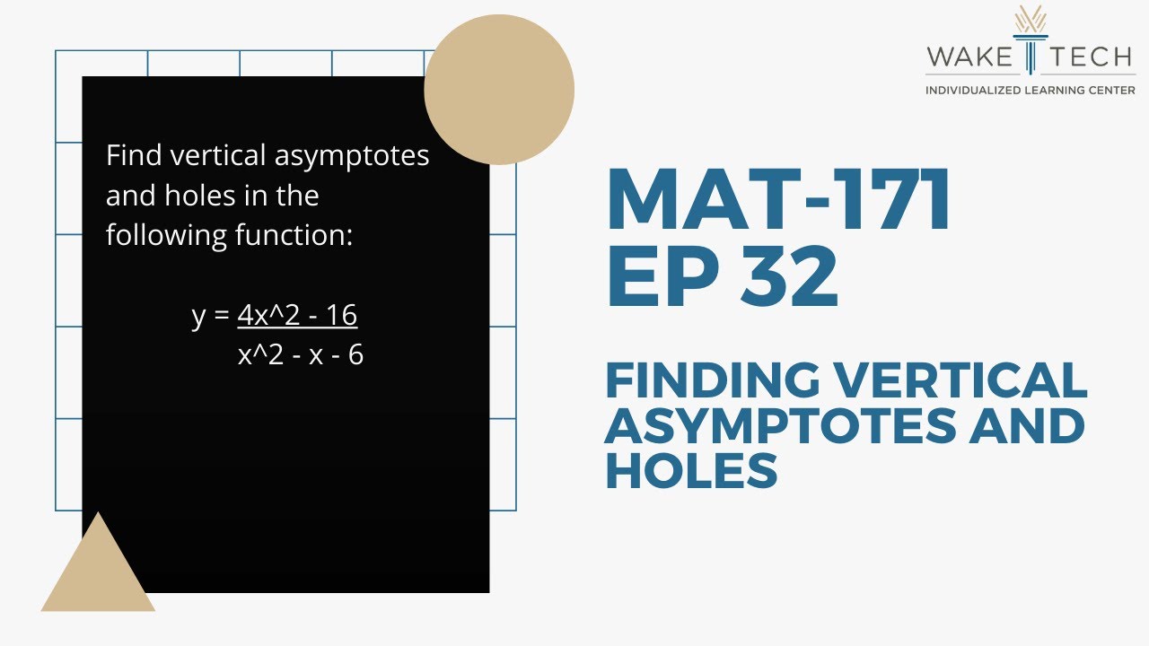 How To Find Holes In Asymptotes - In fig.4a, you can find two