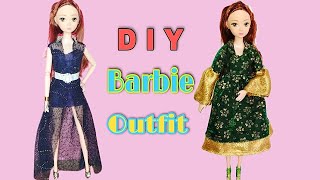 D I Y Barbie Doll Dress || Doll Craft || D Creating Extra