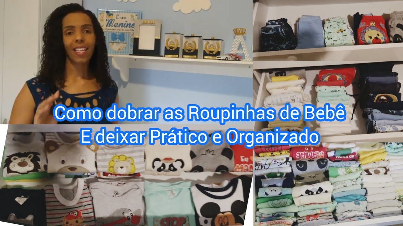 Como dobrar Roupinhas de Bebê Parte 1 (Bodys, Mijão e Pagão) - YouTube