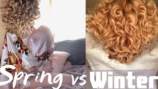 My Spring vs Winter Curly Hair Product (Stylers) Routine