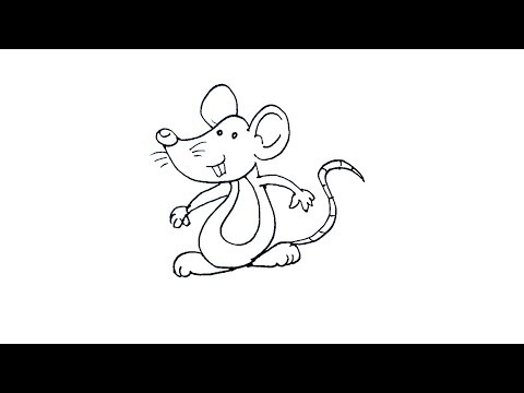 चूहा बनाना सीखें | चूहा बनाने का सबसे आसान तरीका | चूहा का चित्र कैसे बनाएं  | how draw Rat Mouse - YouTube