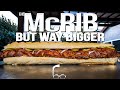 THE MCRIB AT HOME (JUST WAY BIGGER AND WAY BETTER THAN YOU'VE EVER HAD!) | SAM THE COOKING GUY