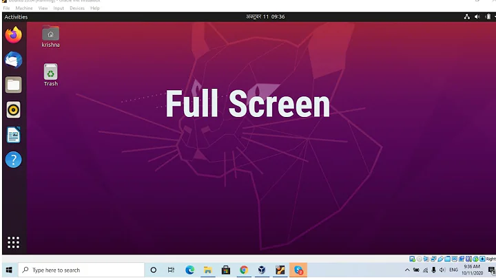 How To Make Ubuntu Full Screen in VirtualBox (2020)