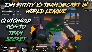 CLUTCHGOD 1VS4 TO TEAM SECRET || TSM ENTITY VS TEAM SECRET IN PMWL ||  PROUD MOMENT FOR INDIA❣️