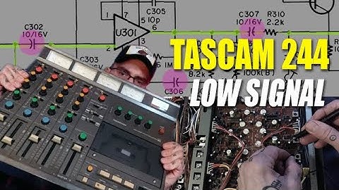 Audio signal tracing & schematic analysis on a Tascam 244 (I was WRONG about magnetic heads!)