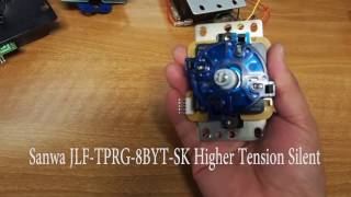 Sanwa JLF Silent 8BYT Sound Comparison to other levers - YouTube