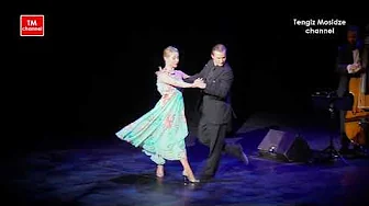 Tango dance performance. 🕺💃 Alina Sukretnaya and Dmitri Soldatov with “Solo Tango Orquesta”. Танго.
