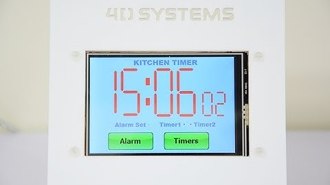 Kitchen Timer featuring 4D Systems
