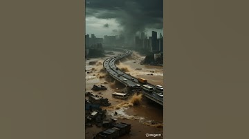 "Wuhan Highway Bridge Collapse During Massive Flood Caught on Camera"