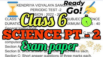 Class 6 Science || PT 2 Exam Paper || NCERT Syllabus || KV Sample Paper || Sas@mita ||