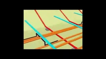 Mindblowing animation of beams and staircase detailing rebars in its position...