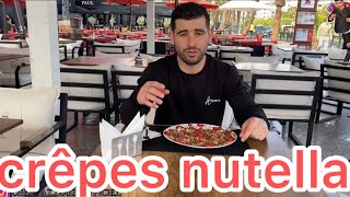 crépe nutella طريقة تحضير لكريب مباشرة من مطعمنا  الفاخر