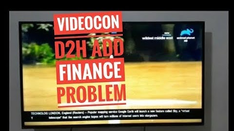 How to Remove Videocon d2h Finance problem # people # sports # political # Tech and black bar