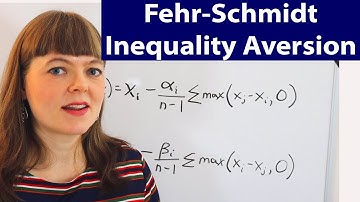 Fehr Schmidt Inequality Aversion Utility Model