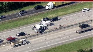 Texas DPS trooper critically hurt in major crash involving speeding van on I-10 East