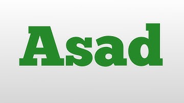 Asad meaning and pronunciation