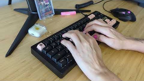 Typing on Akko ACR Pro 68 no mods crystal switches