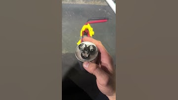 How to test a capacitor with a multimeter #hvac