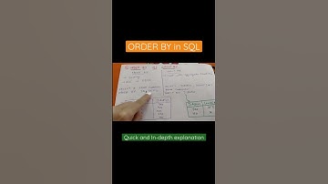 ORDER BY in SQL in 30 seconds #youtubeshorts #shorts #short #sql
