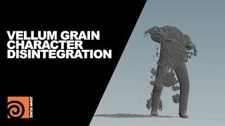 Tutorial Vellum Grain Character Disintegration #Houdini #Vellum #Grains