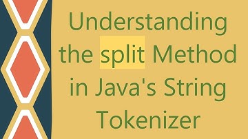 Understanding the split Method in Java
