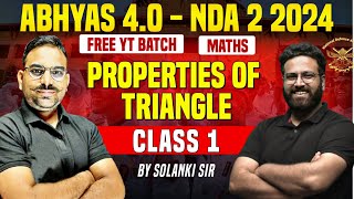 NDA Properties Of Triangle Class - 1 From Basic🔥 Target NDA 2 2024- Learn With Sumit