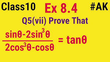 #25 class 10 ex 8.4 Q5 vii chapter 8 introduction to trigonometry by Ak yadav | Akstudy 1024