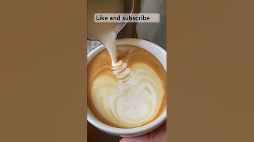 Working on the wiggle push. #shorts #shortvideo #latteart #espresso #coffee #rosetta