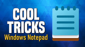7 Cool NOTEPAD TRICKS You