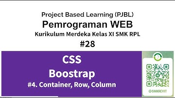 Bootstrap CSS 28 Container Row Column  Kurikulum Merdeka Pemrograman Web Kelas XI SMK RPL