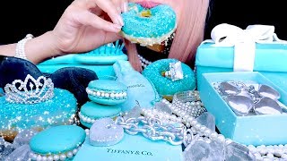 ASMR EDIBLE TIFFANY & CO BOX, EDIBLE BRUSH, EDIBLE SUNGLASSES, DIAMONDS, PEARLS | Eating Sounds