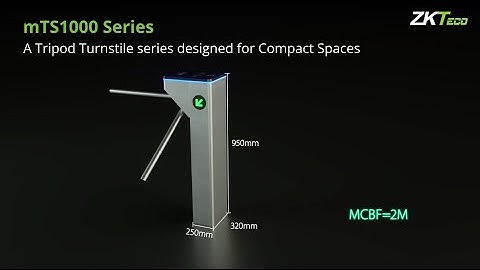 mTS1000 Series | A Tripod Turnstile designed for Compact Spaces by ZKTeco