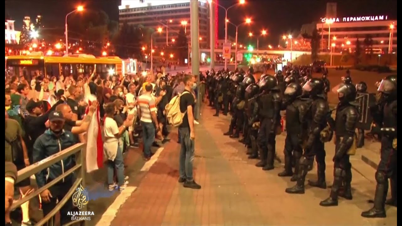 احتجاجات عقب فوز جديد للوكاشينكو