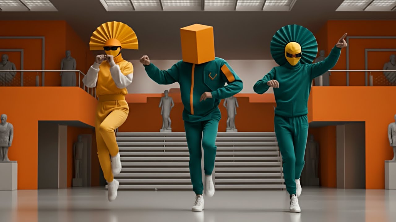 AI Fashion Dance Video | Painted in Colors | 4K Surreal Art