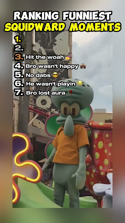 Ranking Funniest Squidward Moments 😱