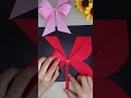 Teach you how to fold a beautiful and simple three-dimensional bow. Come and try it. Parent-chil