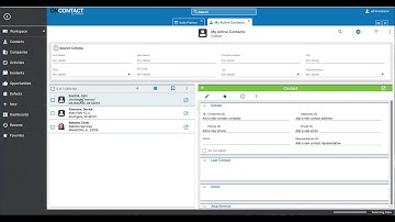OnContact CRM 10 - Contact Search