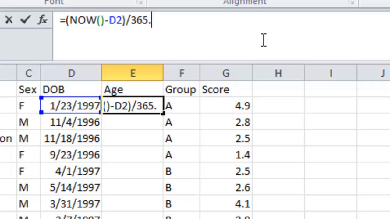 Count Age Chart