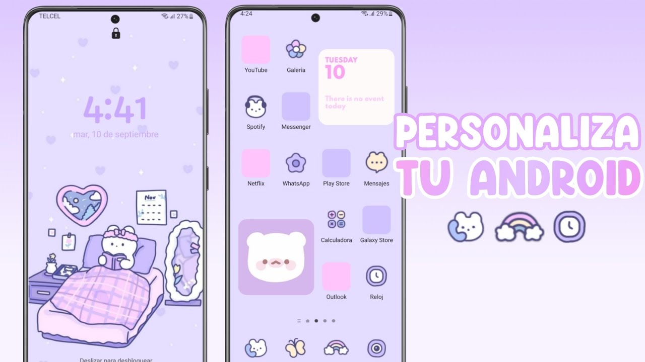 COMO PERSONALIZAR TU CELULAR AESTHETIC FACIL Y RAPIDO! 🎀