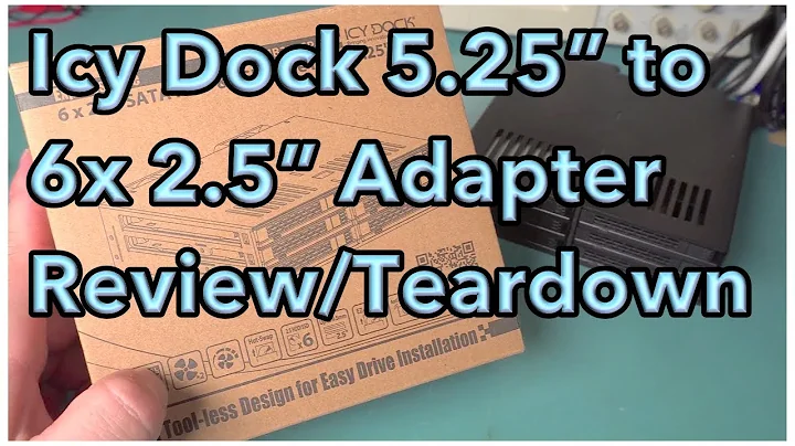 Icy Dock 5.25" to 6x 2.5" Adapter