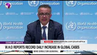 W.H.O Reports Record Daily Increase In Global Case
