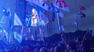 Foo Fighters Glastonbury 2017 Intro speech dedicated to Florence and The Machine - Times Like These
