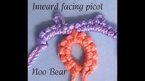 Shuttle Tatting: Inward facing picot