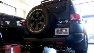 FJ CRUISER 左右4本出しオーバルステンレスマフラーサウンド M's