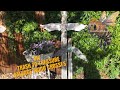 DIY TRASH TO TREASURE SALVAGED WOOD CROSSES!