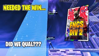 We NEEDED The WIN To Qual Division 1 And Earn 100$...