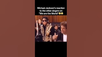 Michael Jackson’s reaction to the other singers😂 #michaeljackson #wearetheworld #music #fyp #shorts