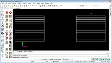 Hatching 2/4 in Caddie AEC Architecture .dwg software