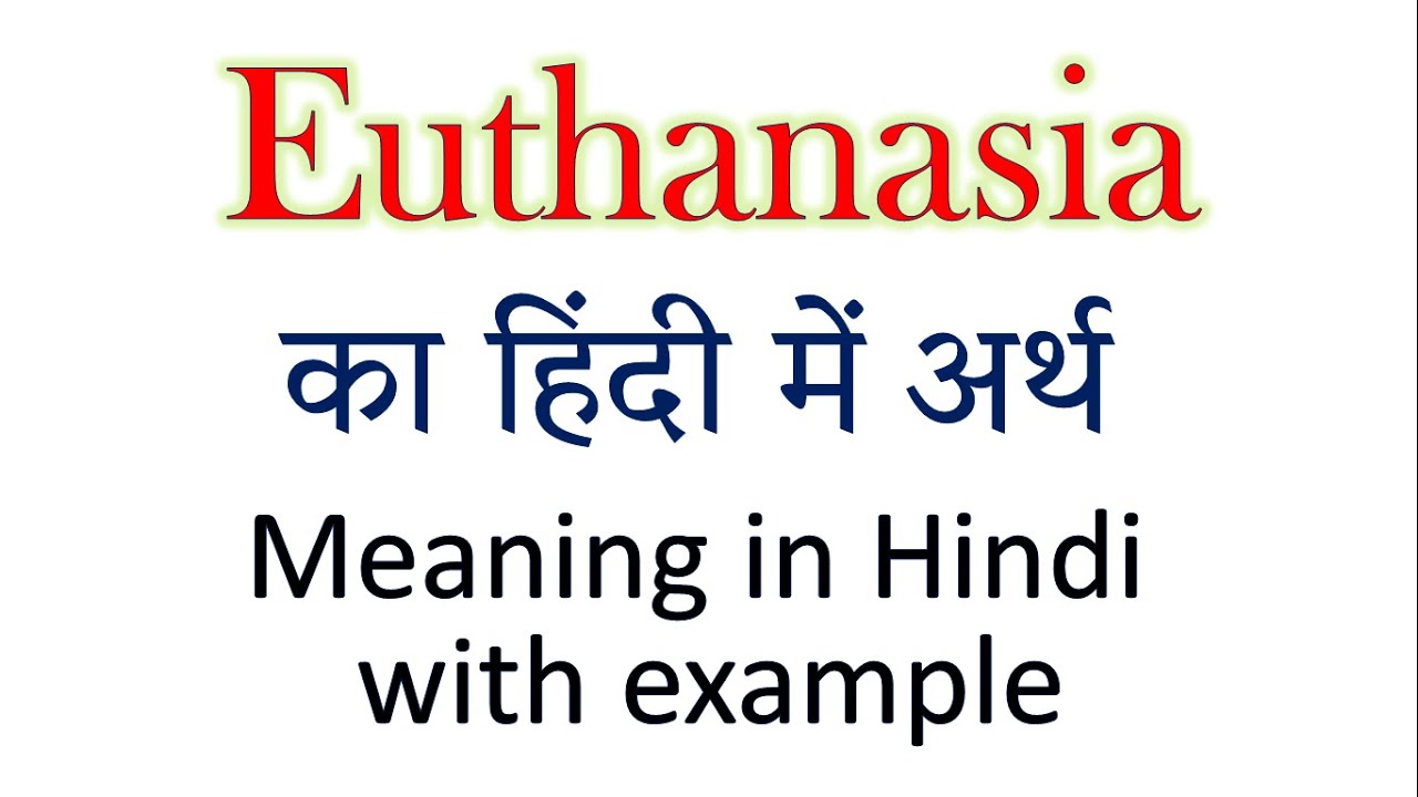 essay on euthanasia in india in hindi