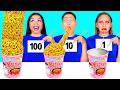 100個重ねフードチャレンジ | 素晴らしい料理のハック HAHANOM Challenge